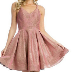 Coral Homecoming Short Dress
